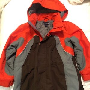 Lands End youth boys size 5-6 hooded coat